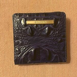 Brahmin Mini Wallet Navy Blue - like new - used once